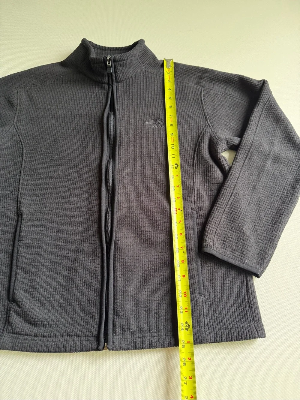 The North Face Black Grid-Textured Zip Jacket
